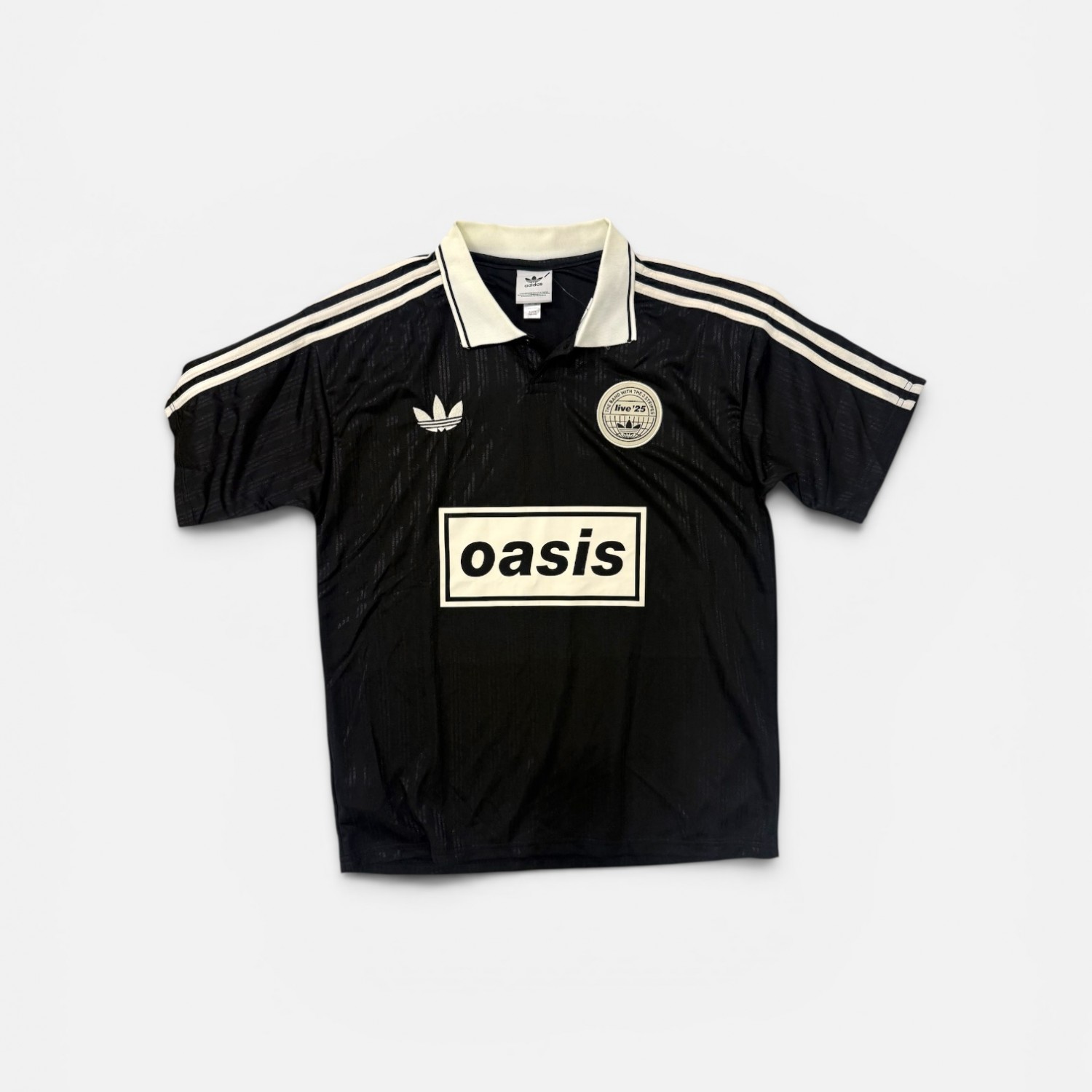 Adidas Oasis 25 Black Football Jersey